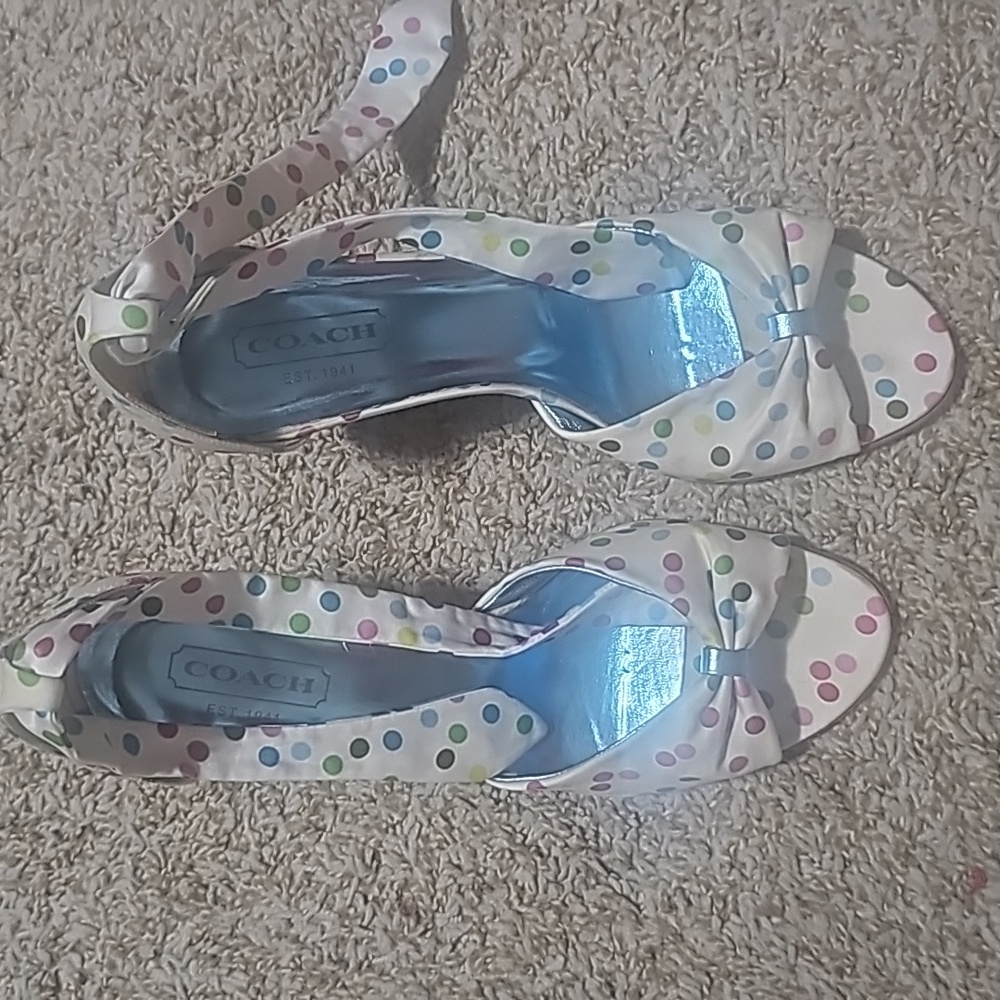 Coach Vintage Ribbon Heels